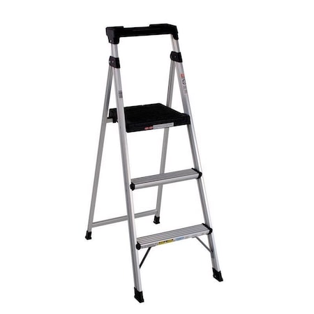 Cosco Cosco Lite Solutions 5 ft. H Aluminum Step Ladder Type II 225 lb. capacity 20-552-ABL